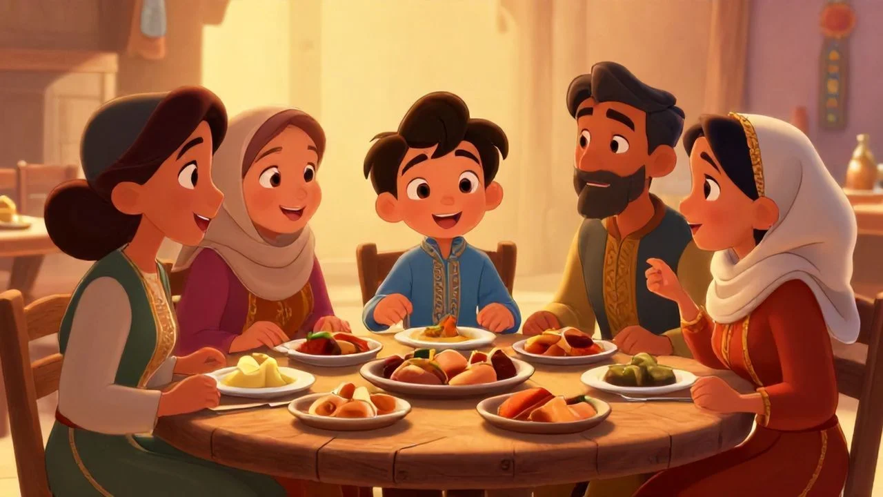 Ailece Neşeli Akşam Yemeği