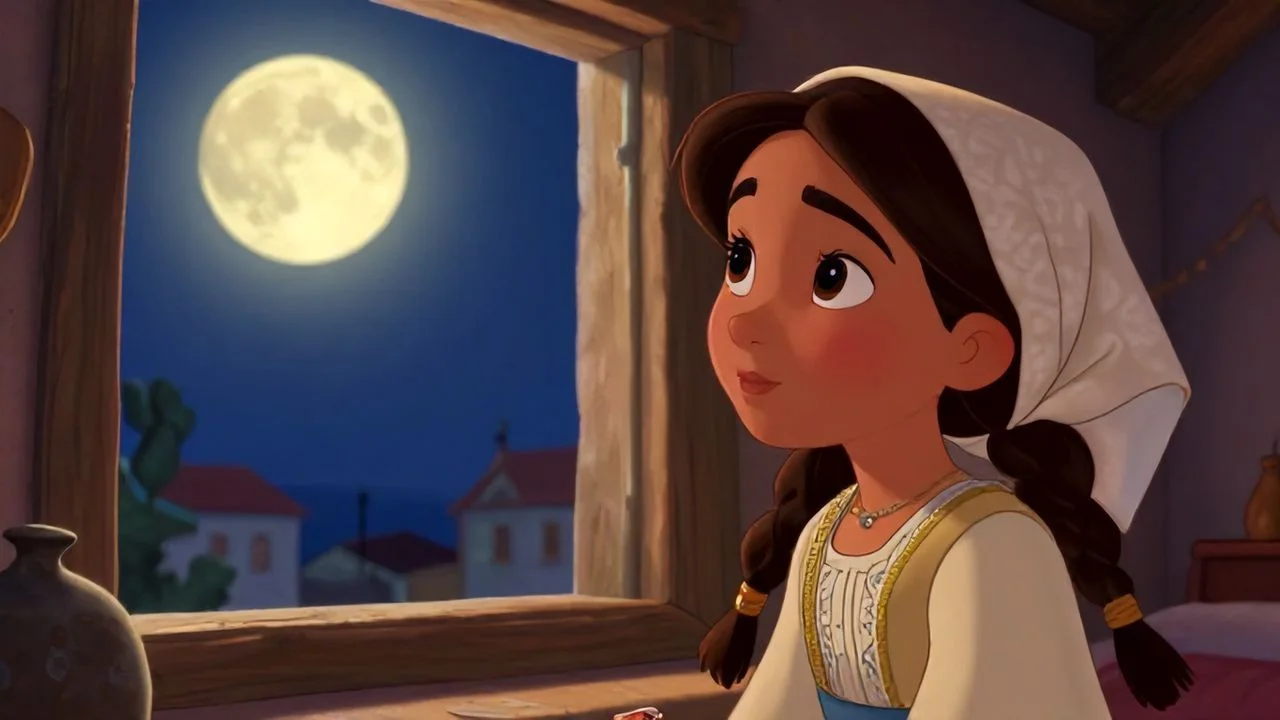 Elif'in Penceremden Ay'a Bakışı