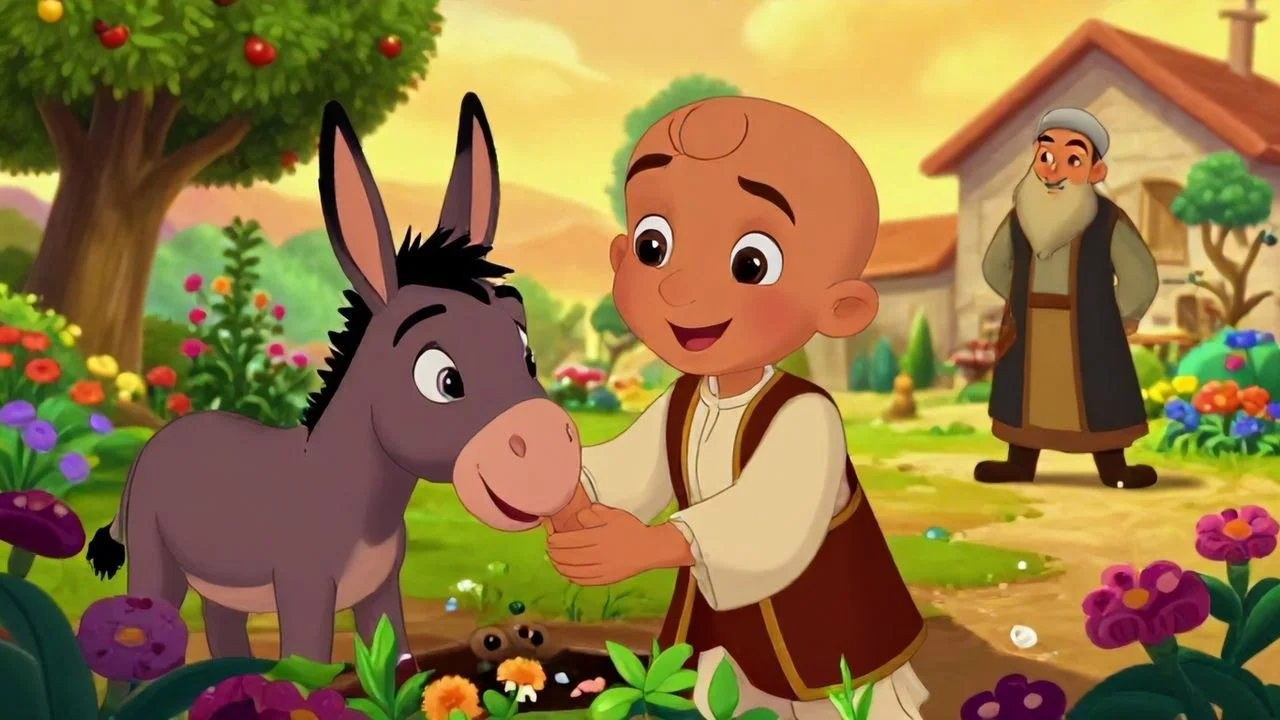 Keloğlan ve Eşeğinin Mutlu Bahçesi