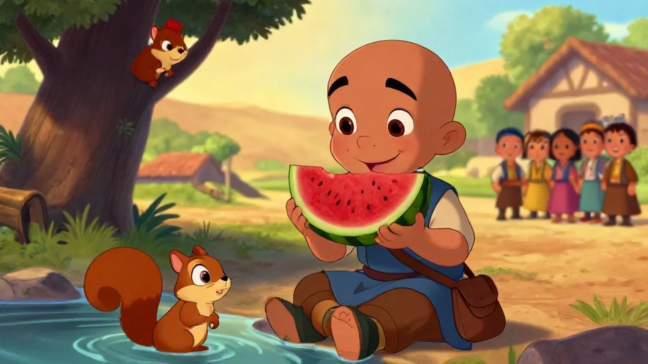 Dere Kenarında Yalnız Karpuz Keyfi