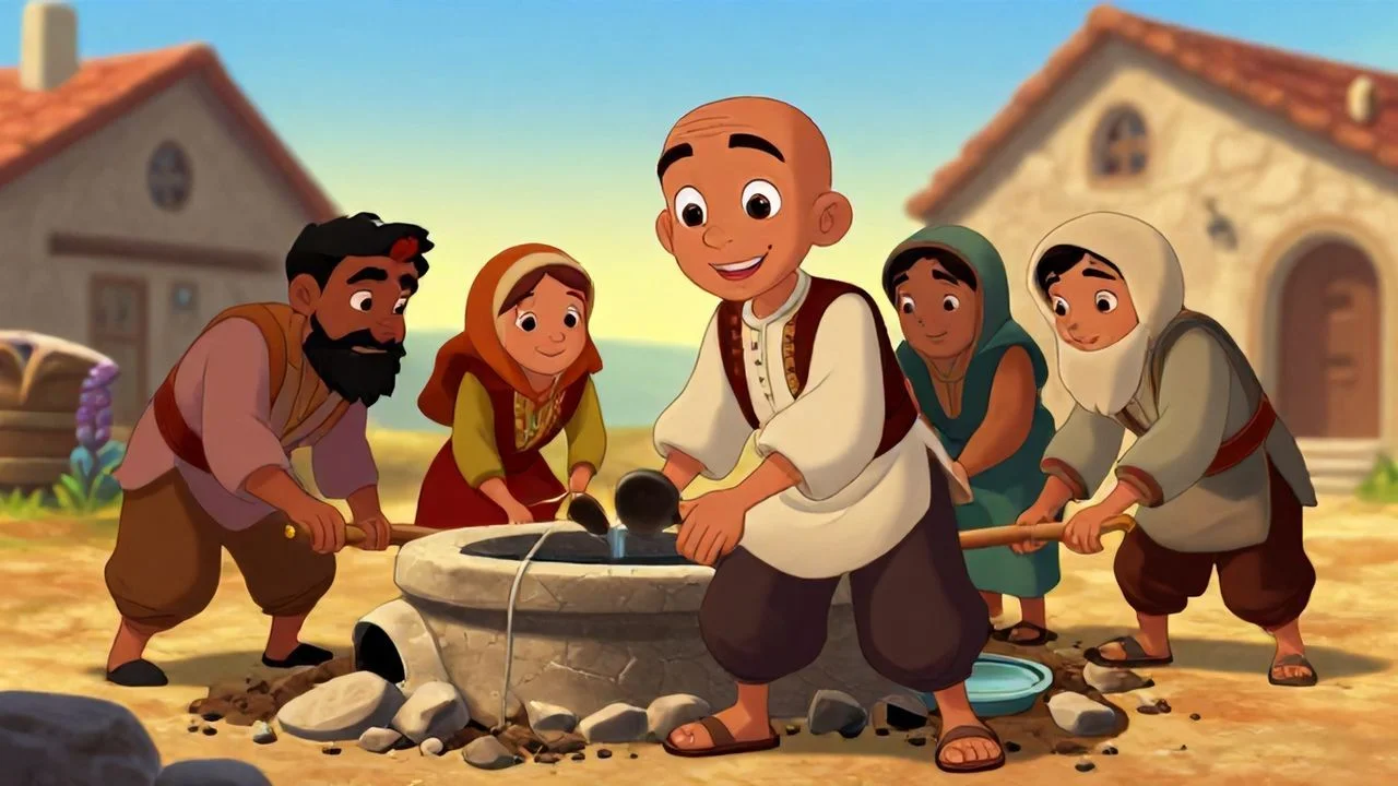 Köy Halkı Çeşmeyi Onarıyor