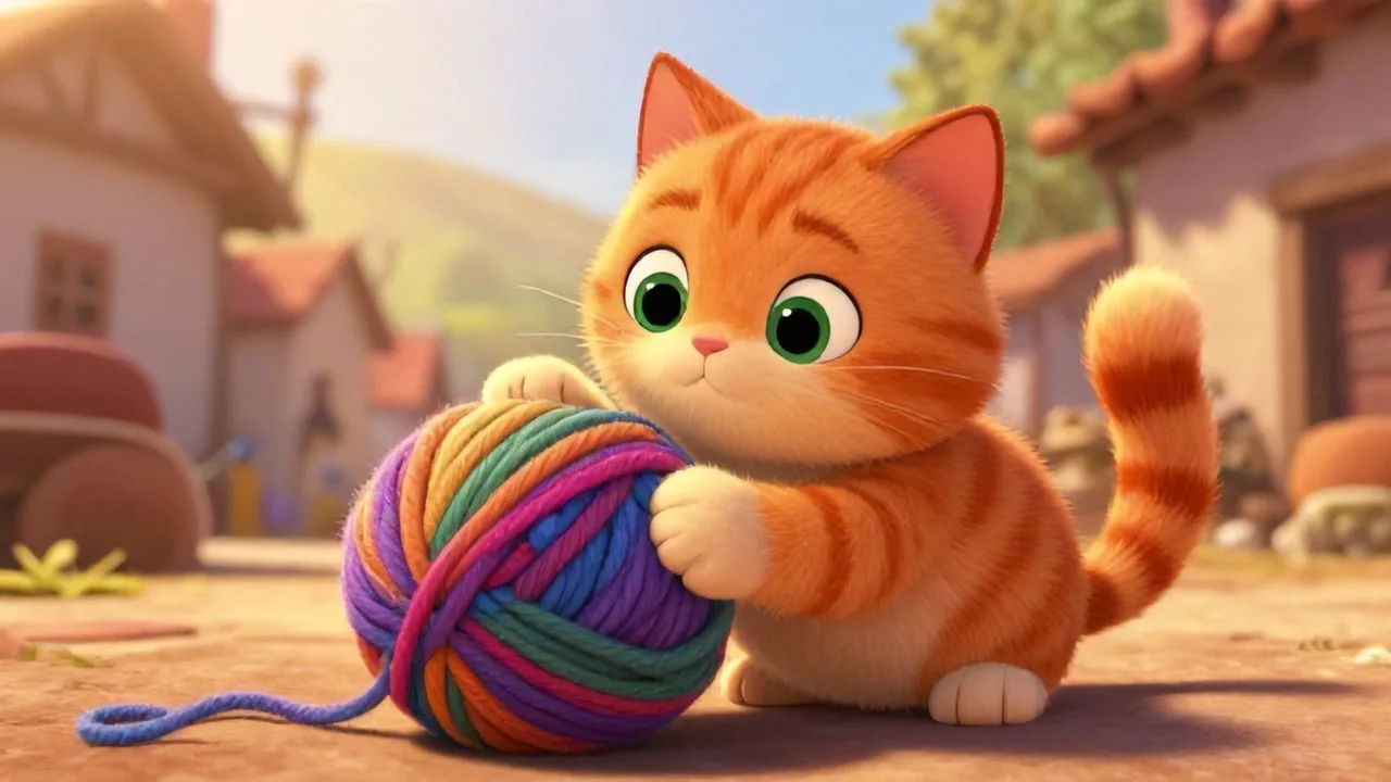 İplik Yumağına Dolanmış Mırnav İplik Yumağına Dolanmış Mırnav