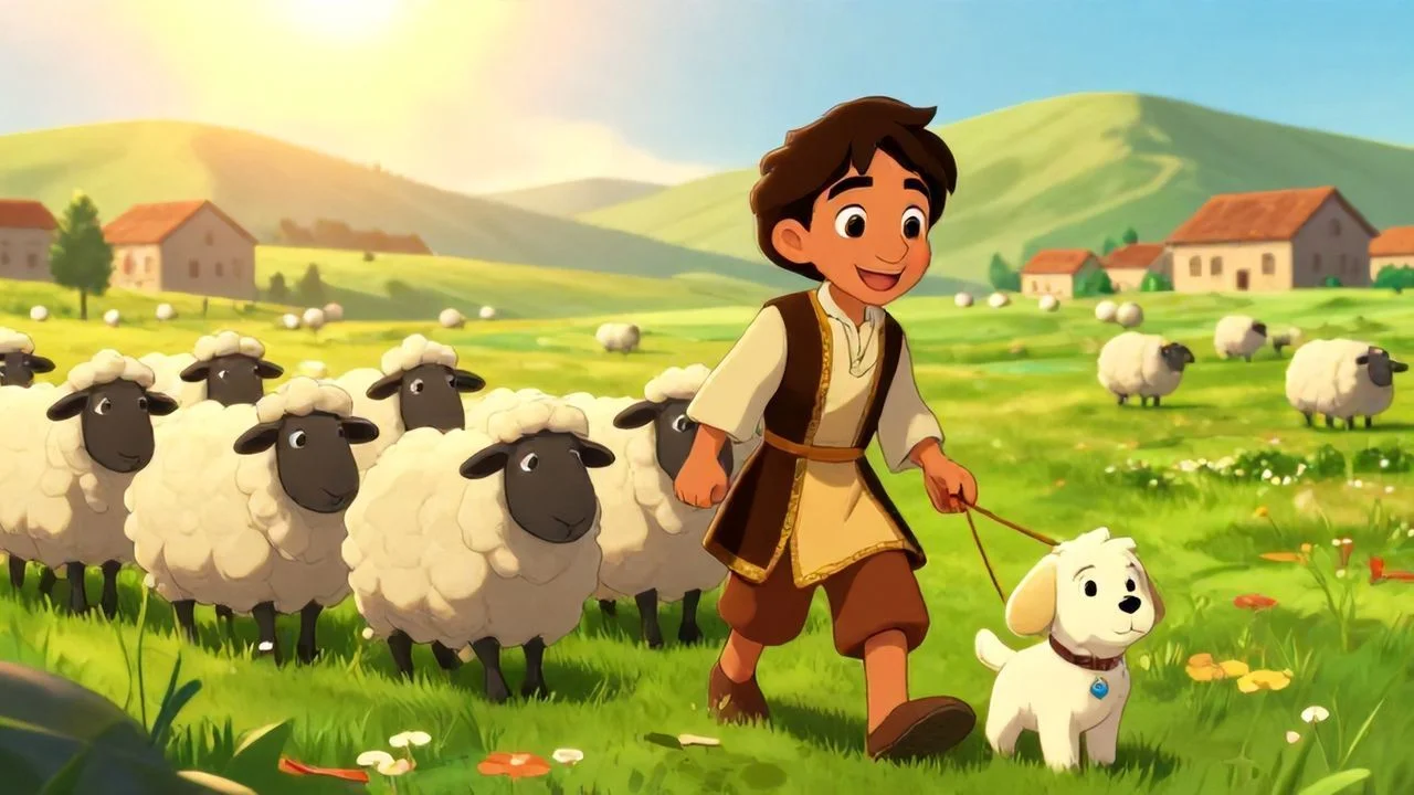 Koyunlarıyla Mutlu Çoban Emre