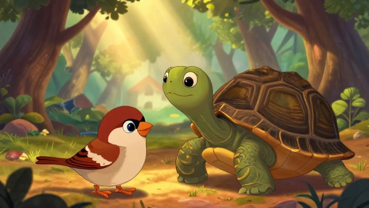 Minik Serçe ve Bilge Kaplumbağa Minik Serçe ve Bilge Kaplumbağa