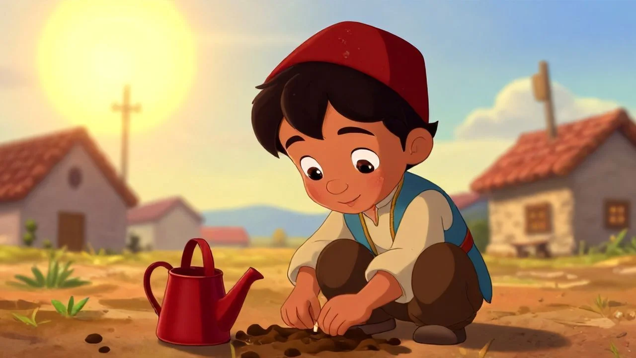 Minik Ali Tohumu Ekerken Minik Ali Tohumu Ekerken