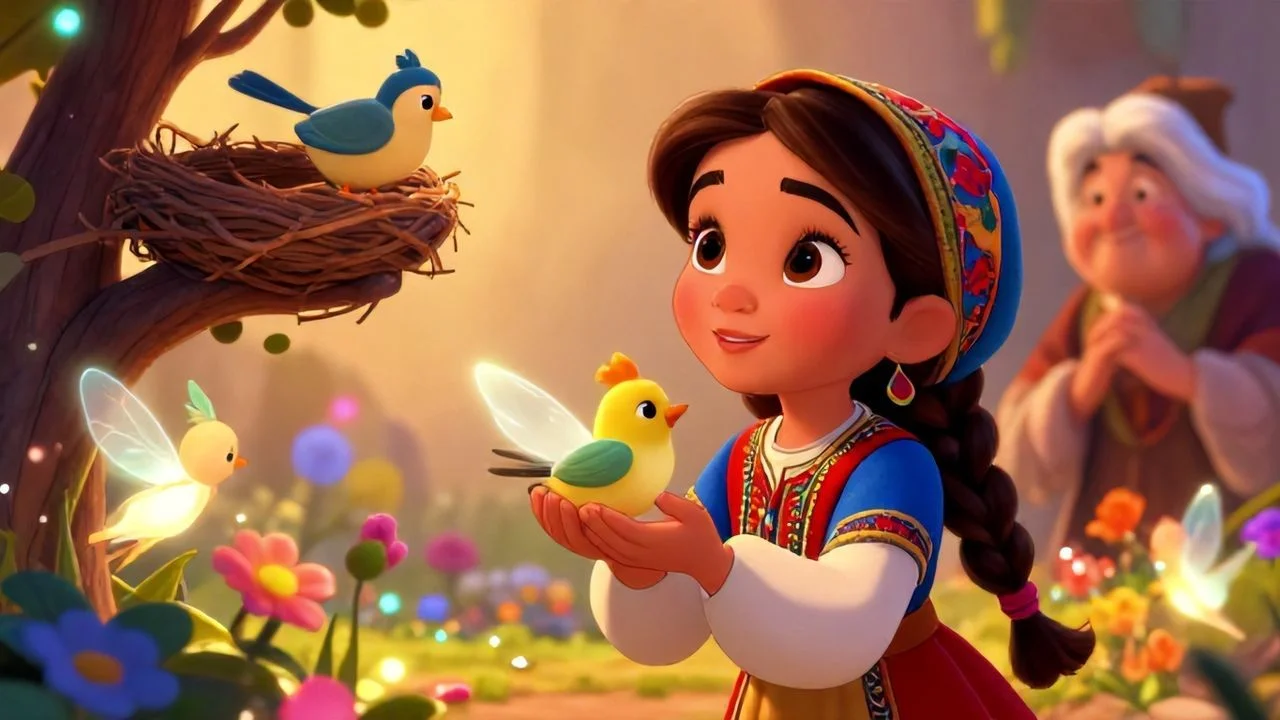 Peri Bahçesi'nde Minik Kuşa Yardım