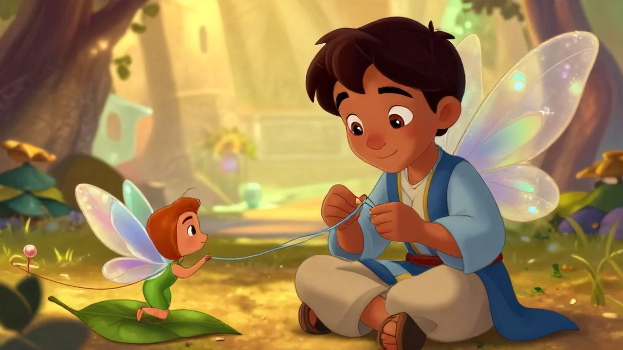 Can Perinin Kanatlarını Onarırken