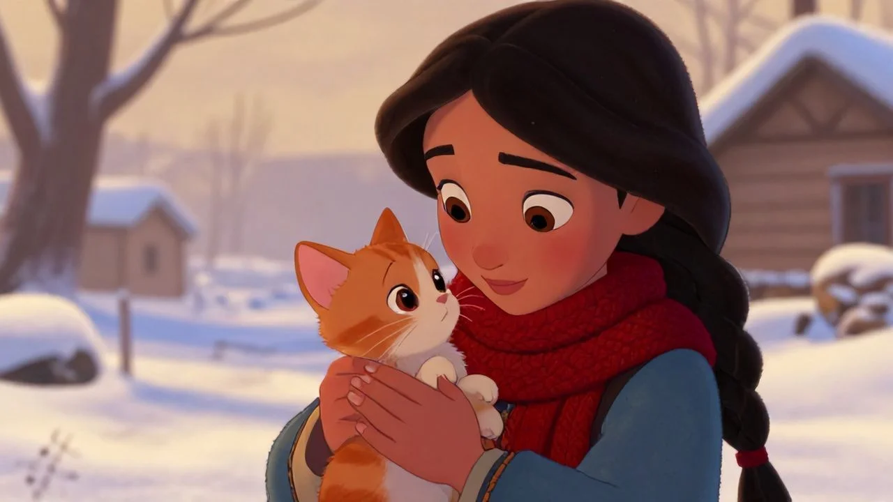 Elif ve Üşüyen Minik Kedi Elif ve Üşüyen Minik Kedi